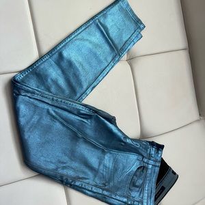 Guess metallic blue jeans